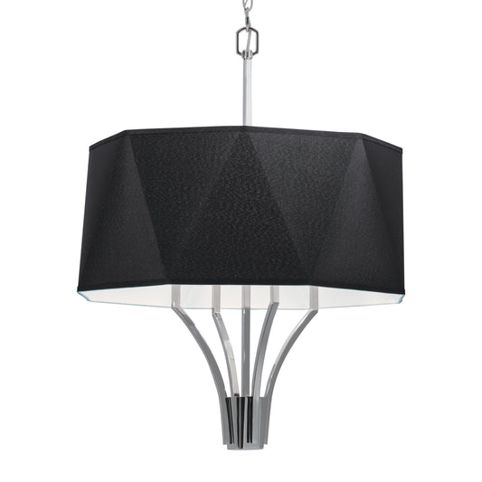 Diamond 21'' Wide 4-Light Chandelier - Polished Nickel