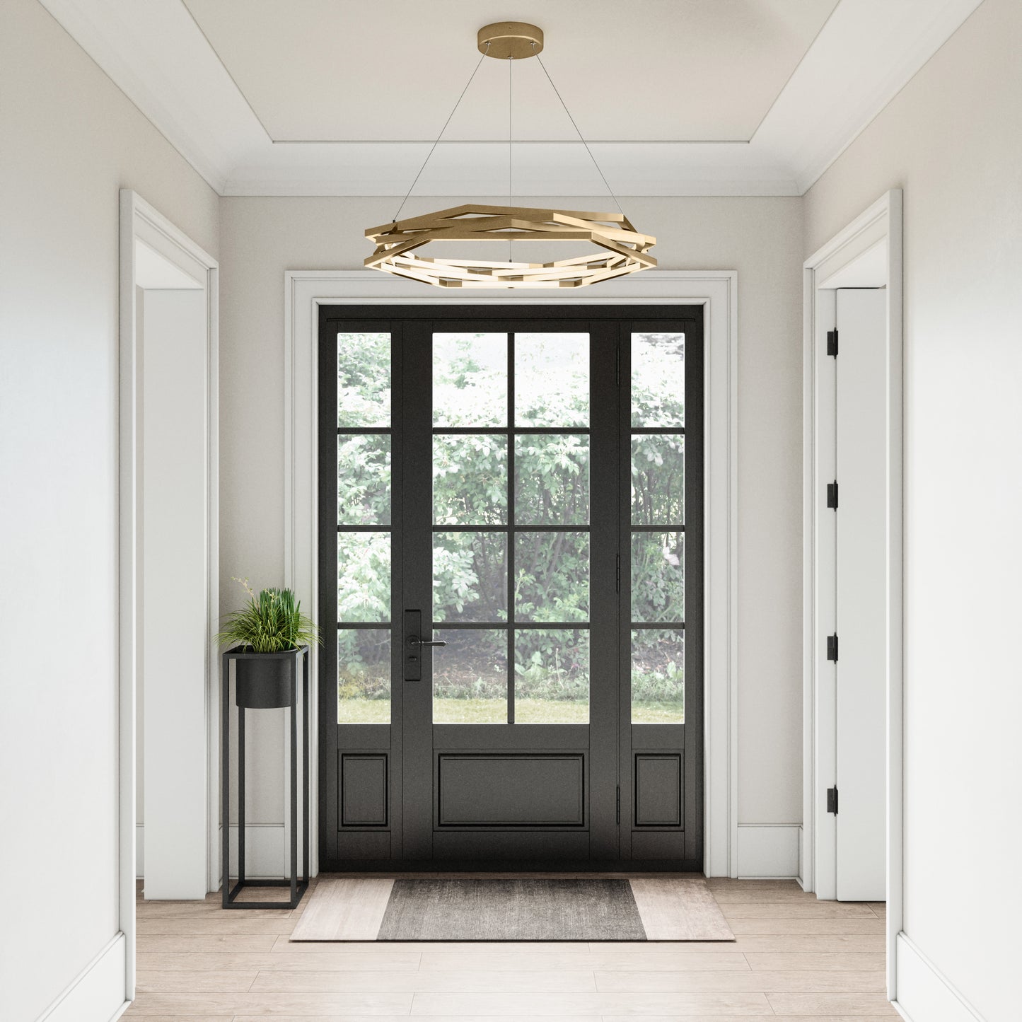 Catana 32'' Wide 1-Light Chandelier - Bronze - Includes LED Bulb