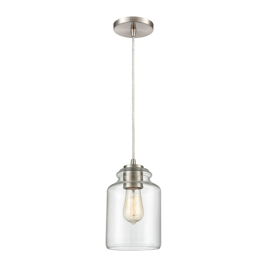 Josie 6'' Wide 1-Light Mini Pendant - Satin Nickel
