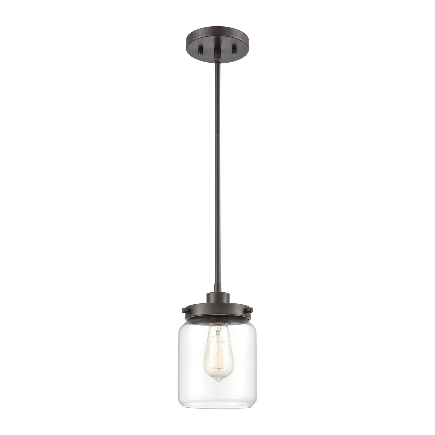 Mason 6'' Wide 1-Light Mini Pendant - Oil Rubbed Bronze