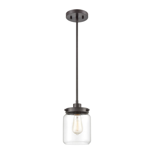 Mason 6'' Wide 1-Light Mini Pendant - Oil Rubbed Bronze