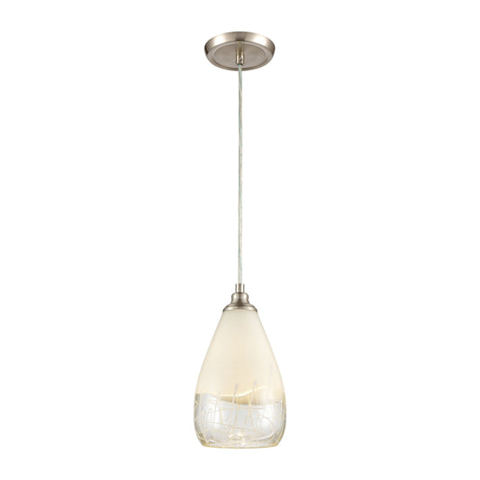 Sugarcoat 6'' Wide 1-Light Mini Pendant - Satin Nickel