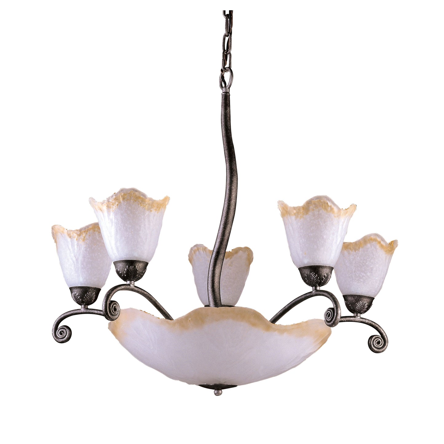 5-Light Chandelier with Bottom Bowl