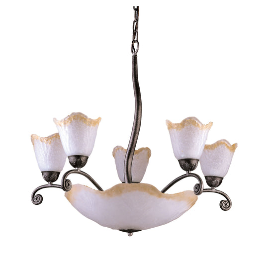 5-Light Chandelier with Bottom Bowl