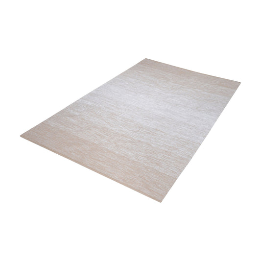 Delight Handmade Cotton Rug 31x96 - Beige and White