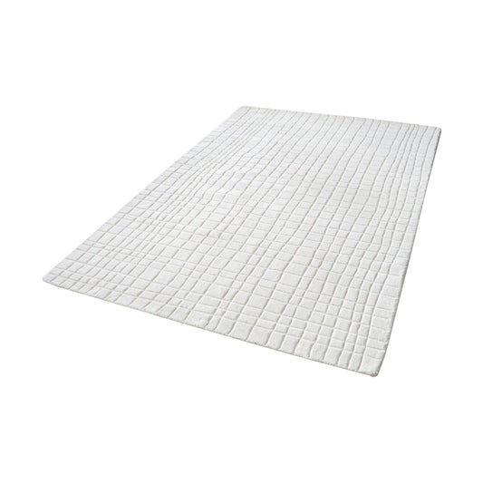 Blockhill Handwoven Wool Rug 36x60 - Cream