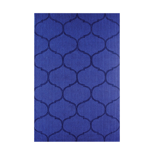 Dash Handwoven Wool Rug 60x96 - Blue