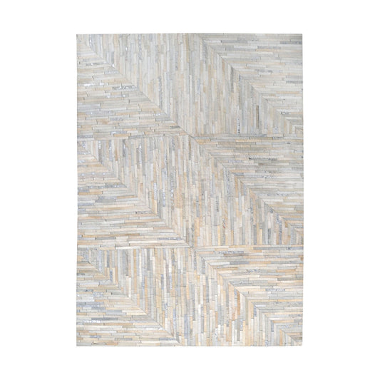 Karim Hand-Stitched Leather Patchwork Rug