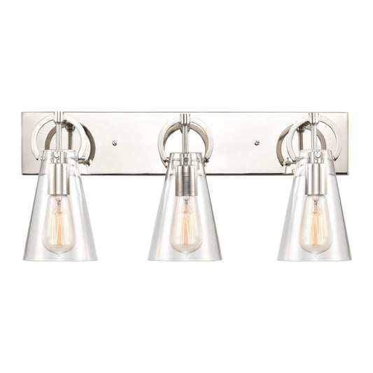 Gabby 23'' Wide 3-Light Vanity Light - Polished Nickel
