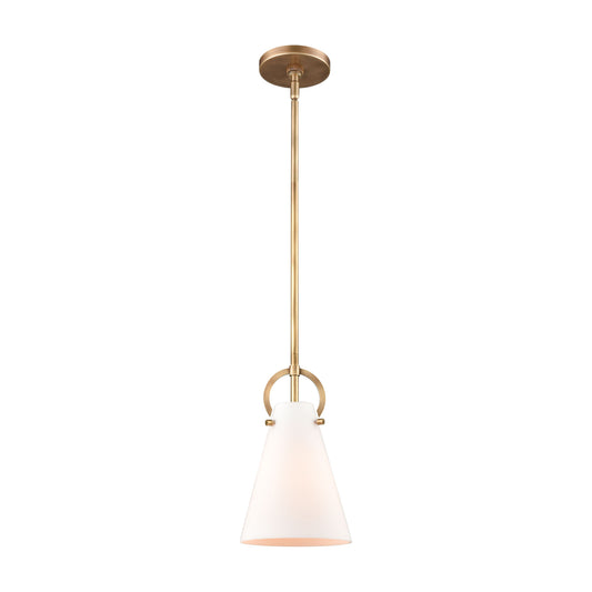 Gabby 7'' Wide 1-Light Mini Pendant - Brass