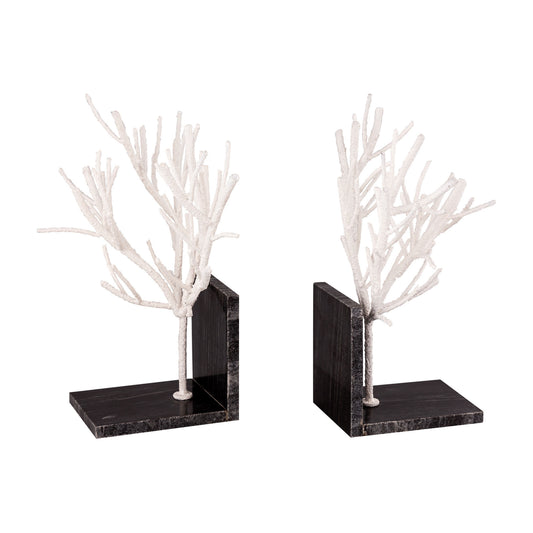 Aldous Bookends (Pair) with Light Finish