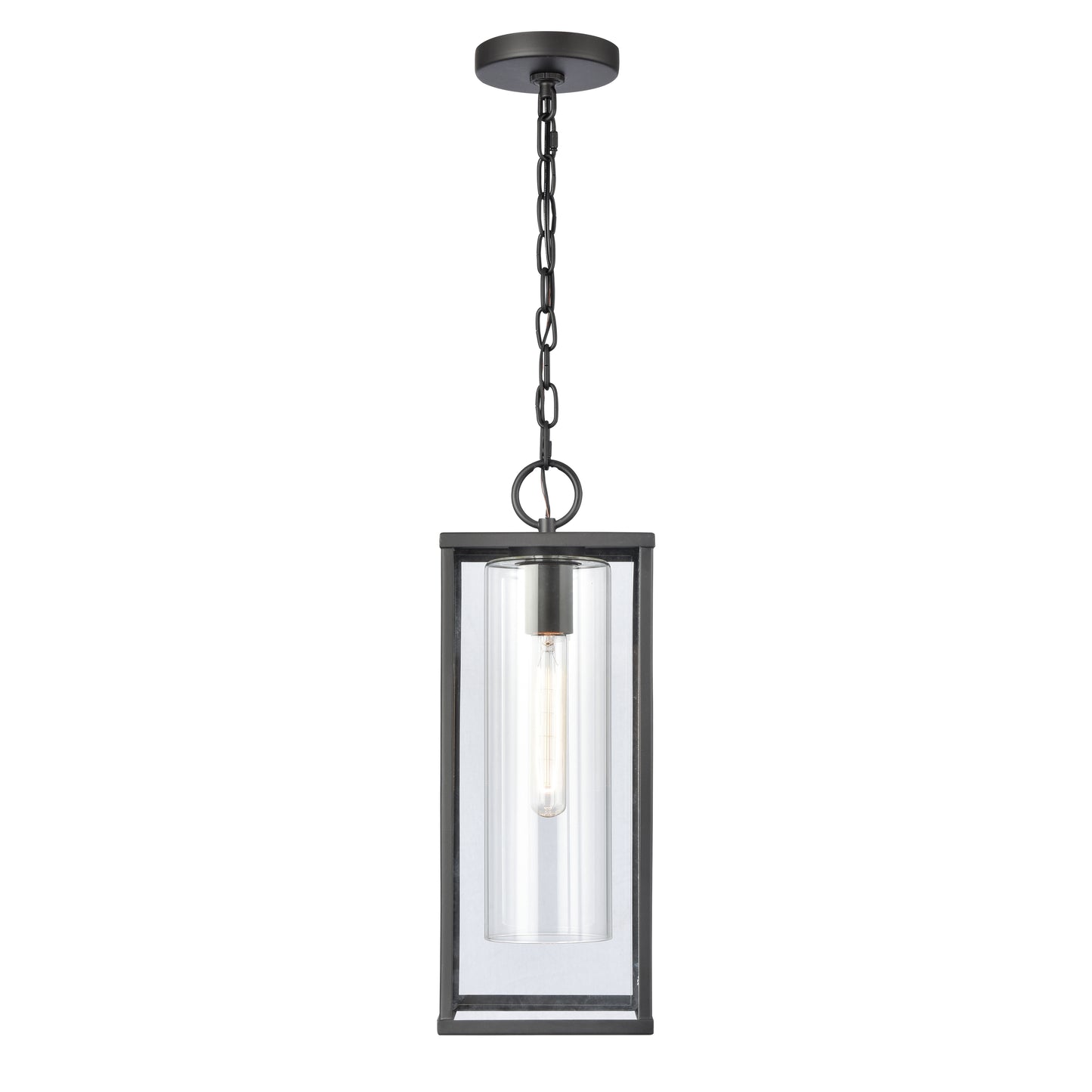 Augusta 7'' Wide 1-Light Outdoor Pendant - Matte Black