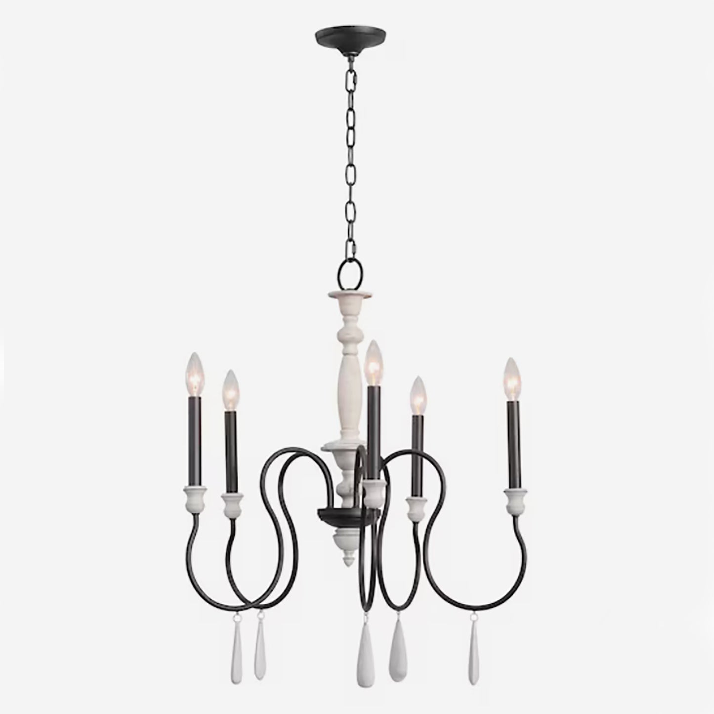 Brownell 24.5'' Wide 5-Light Chandelier - Anvil Iron