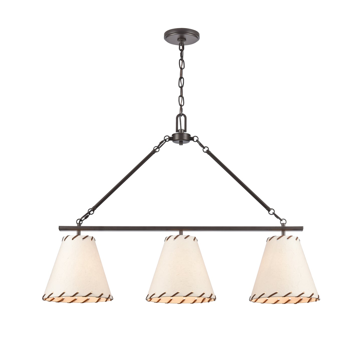 Marion 36'' Wide 3-Light Linear Chandelier - Oil Rubbed Bronze