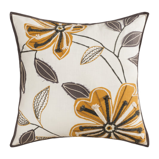 Aster 20x20 Pillow - Mustard