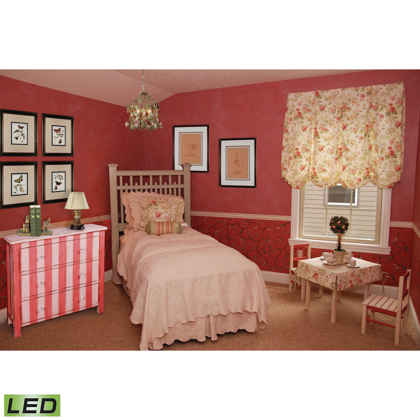 Accent Lamp 12.8'' High 1-Light Table Lamp - Multicolor - Includes LED Bulb