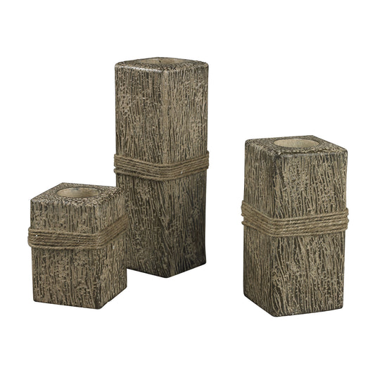 Rope-Wrapped Candle Holder - Set of 3 Trinidad