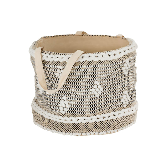 Fasan Fabric Storage Basket - Crema