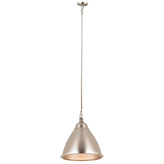 Katelyn 15'' Wide 1-Light Pendant - Brushed Steel