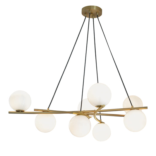 Perch 41.25'' Wide 8-Light Chandelier - Satin Brass