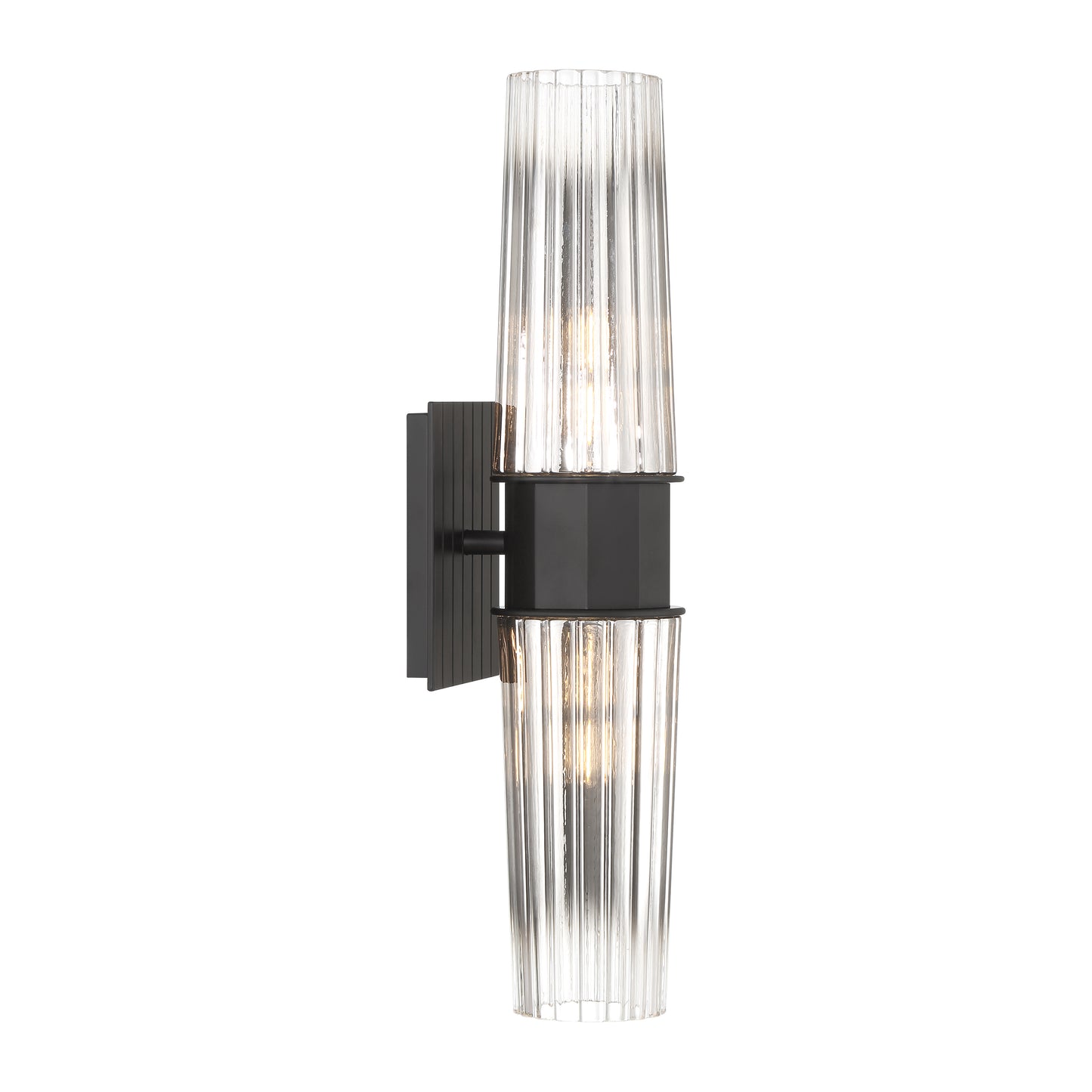 Icycle 18.75'' High 2-Light Sconce - Matte Black