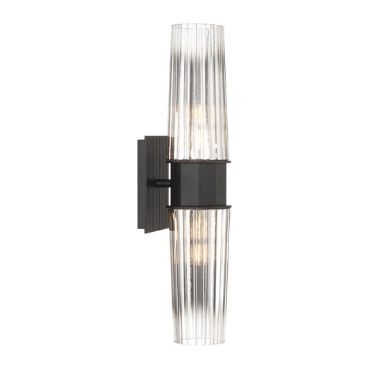 Icycle 18.75'' High 2-Light Sconce - Matte Black