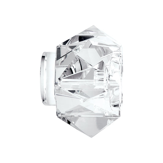 Faceted Star Candleholder - Clear