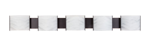 Pannelli 52'' Wide 5-Light Vanity Light - Oiled Bronze