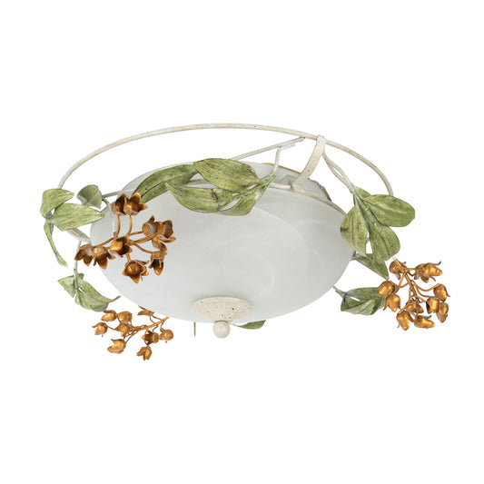 Day Lilies Flush Mount - Seashell