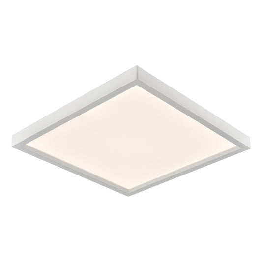 Titan 8'' Wide Integrated LED Square Flush Mount - White