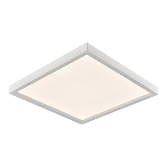 Titan 15'' Wide Integrated LED Square Flush Mount - White