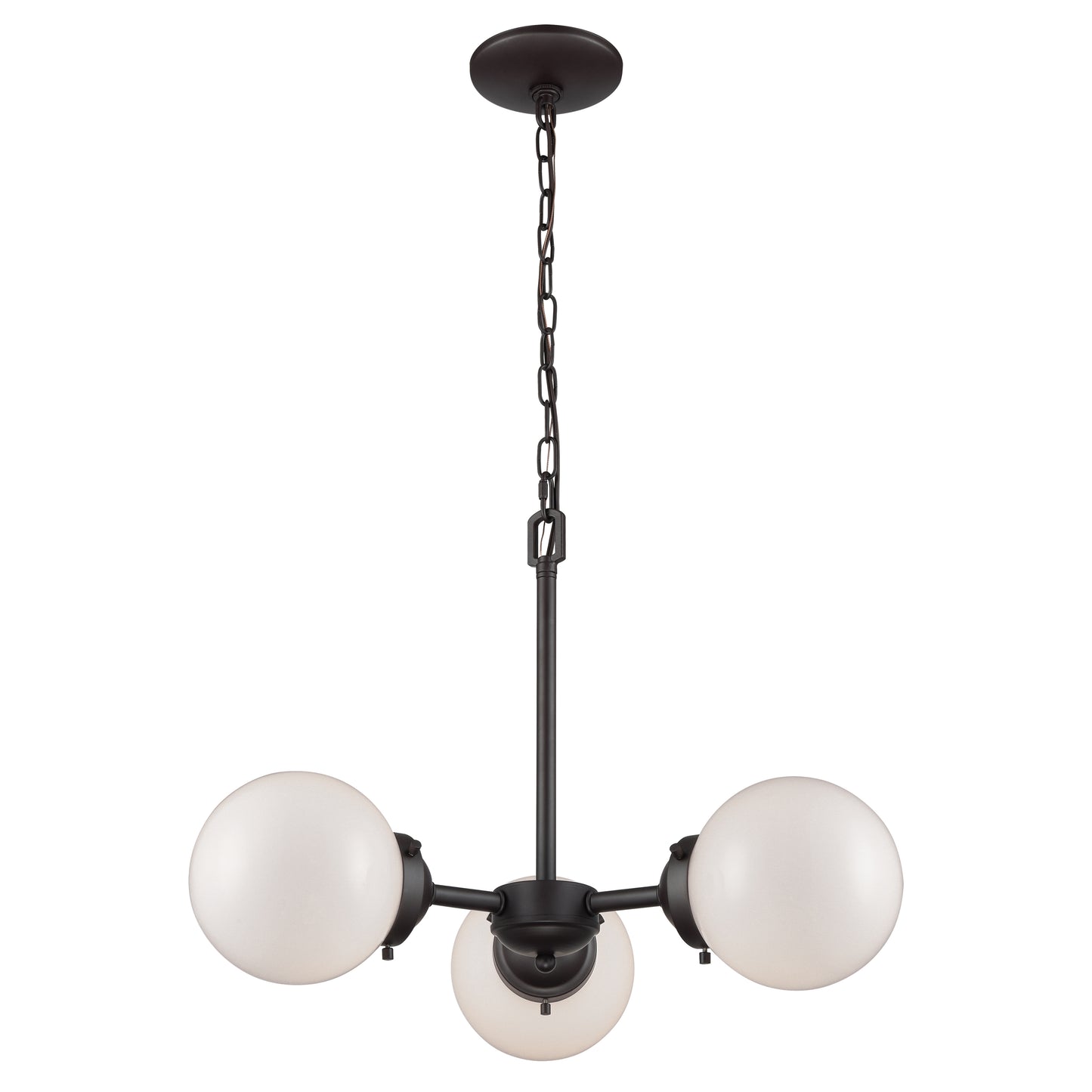 Beckett 22'' Wide 3-Light Chandelier - Oil Rubbed Bronze