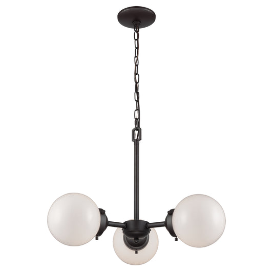Beckett 22'' Wide 3-Light Chandelier - Oil Rubbed Bronze