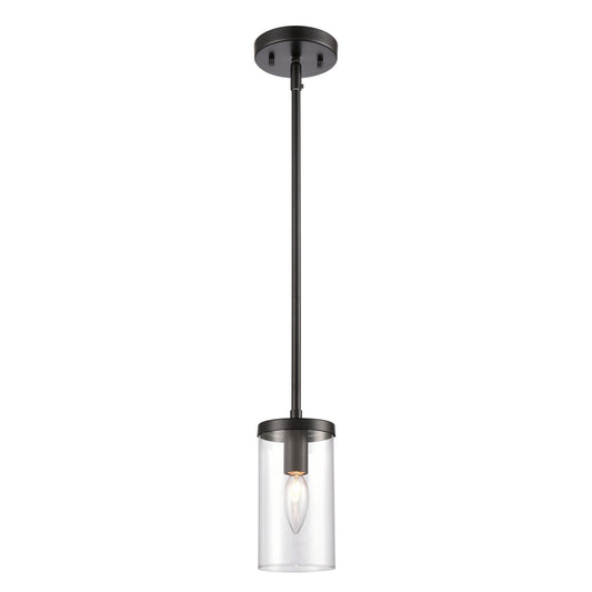 Oakland 4'' Wide 1-Light Mini Pendant - Black