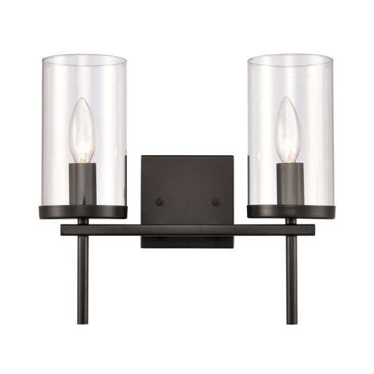 Oakland 13.5'' Wide 2-Light Vanity Light - Black