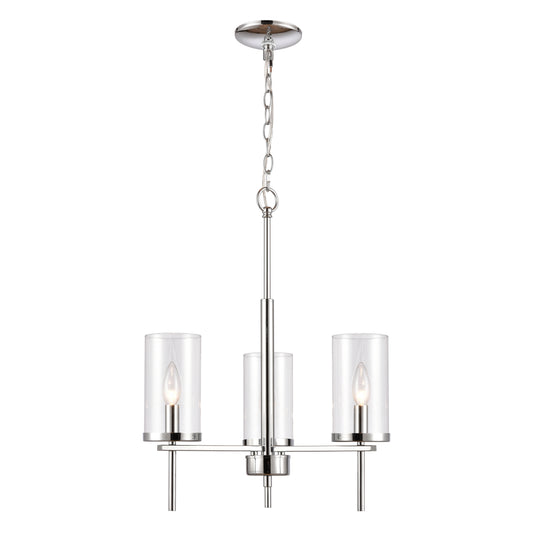 Oakland 19'' Wide 3-Light Chandelier - Chrome