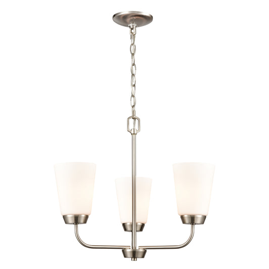 Winslow 19'' Wide 3-Light Chandelier - Brushed Nickel