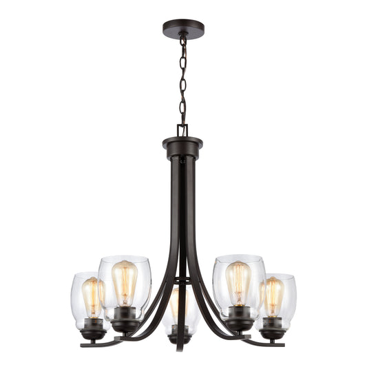 Calistoga 25'' Wide 5-Light Chandelier - Oil Rubbed Bronze