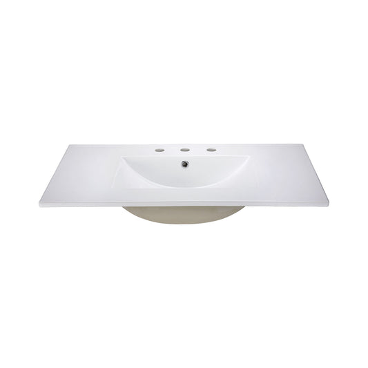 Ceramic Top - 31-inch Vitreous China with Rectangular Bowl - White (For 8-inch Widespread Faucet)