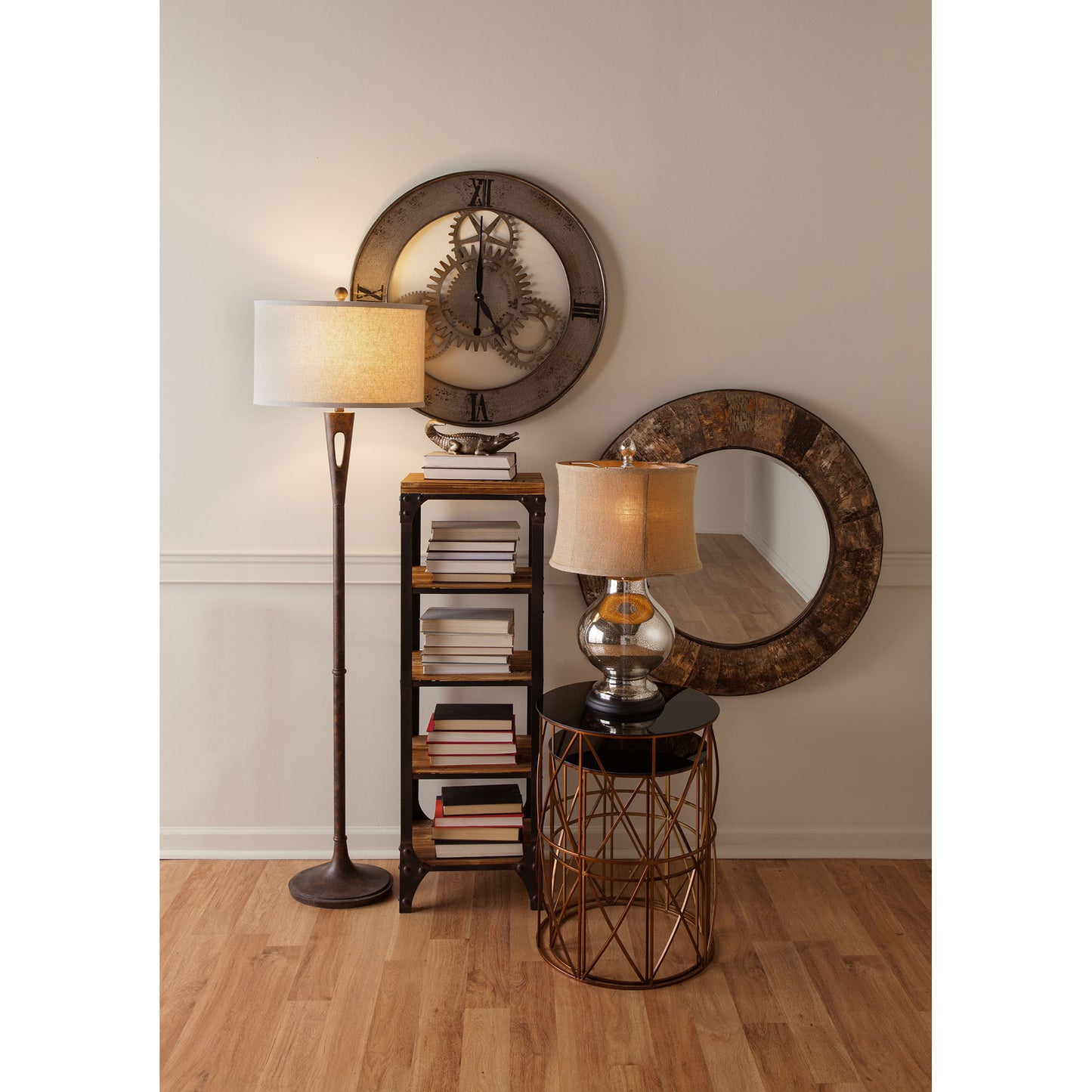 Martcliff 65'' High 1-Light Floor Lamp - Burnished Bronze