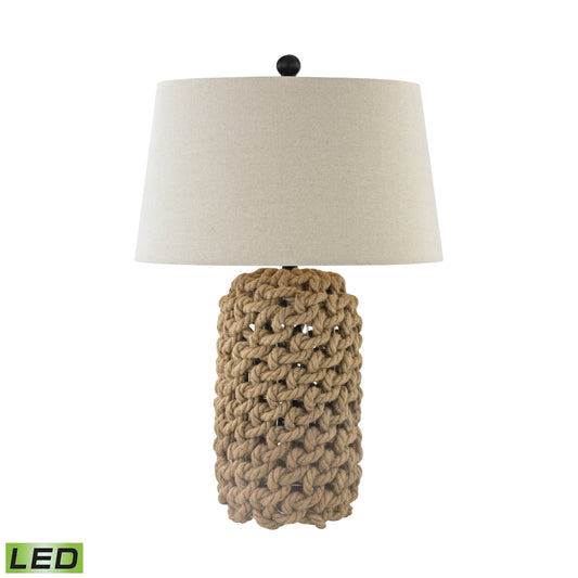 Rope 29.5'' High 1-Light Table Lamp - Natural - Includes LED Bulb