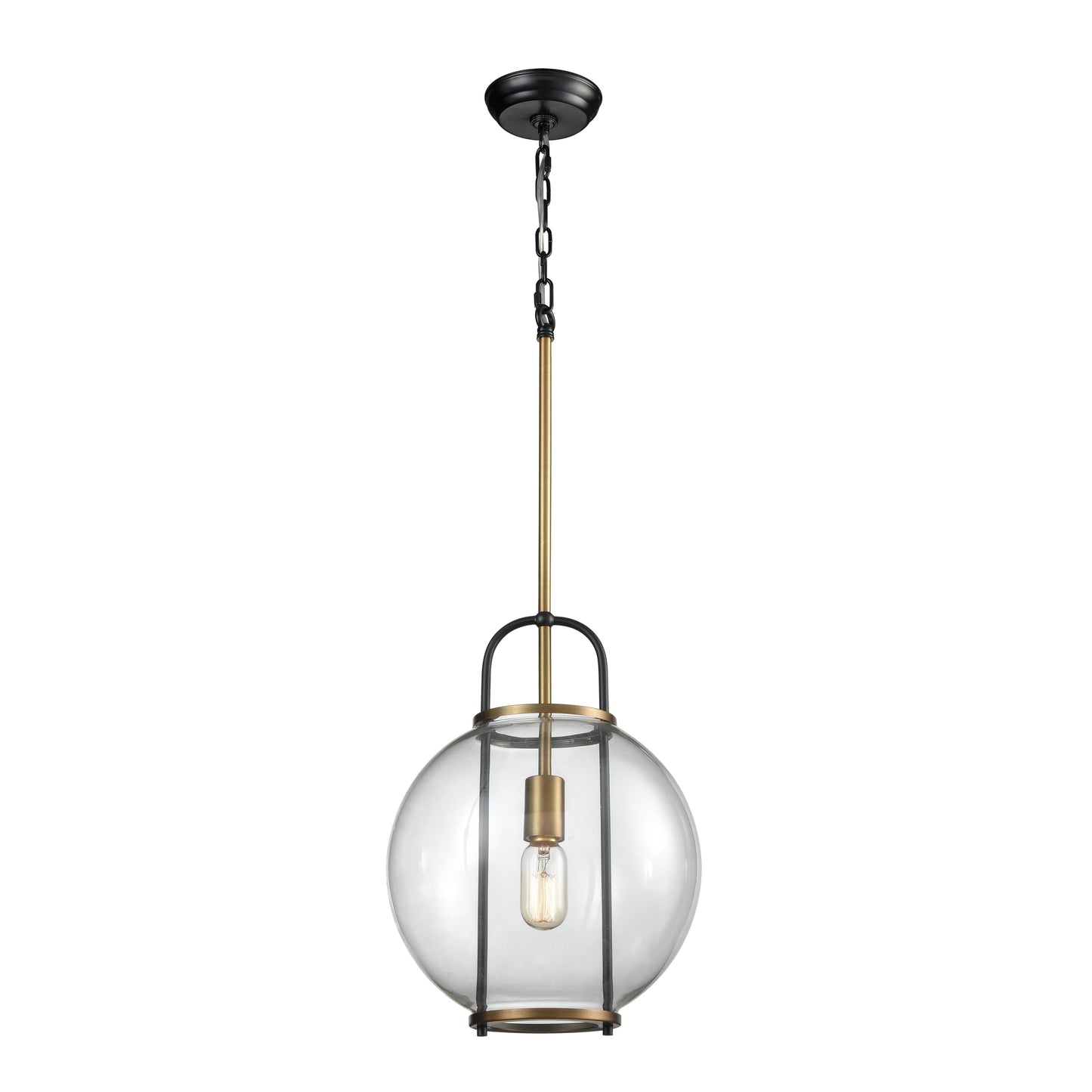 Faraday 12'' Wide 1-Light Mini Pendant - Aged Brass