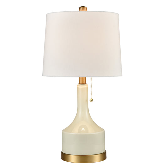 Small But Strong 21'' High 1-Light Table Lamp - White