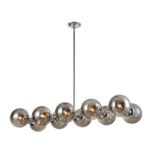 Affinity 45'' Wide 10-Light Chandelier - Chrome