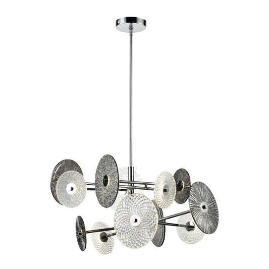 Dream Catcher 37'' Wide 12-Light Chandelier - Chrome