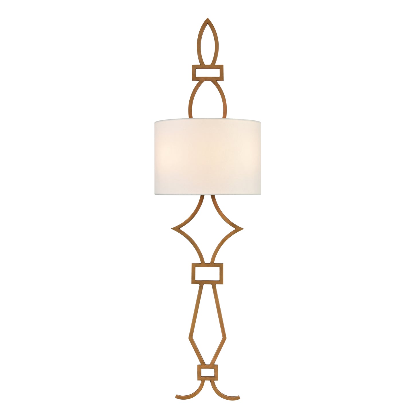 Harlech 38'' High 2-Light Sconce - Painted Aged Brass