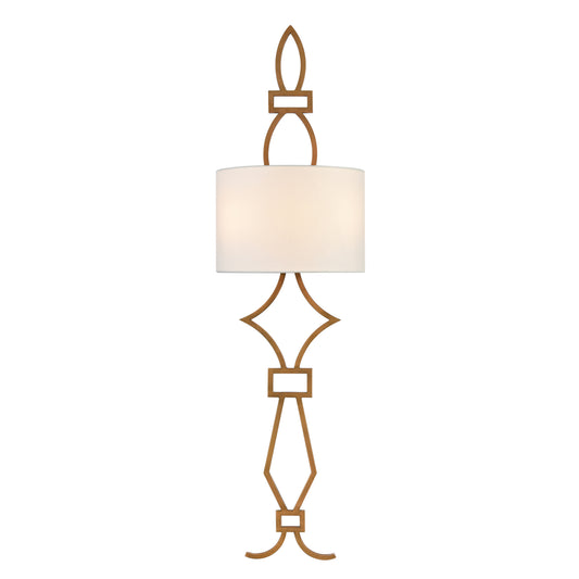 Harlech 38'' High 2-Light Sconce - Painted Aged Brass