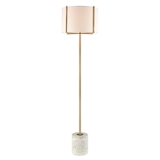 Trussed 63'' High 1-Light Floor Lamp - White