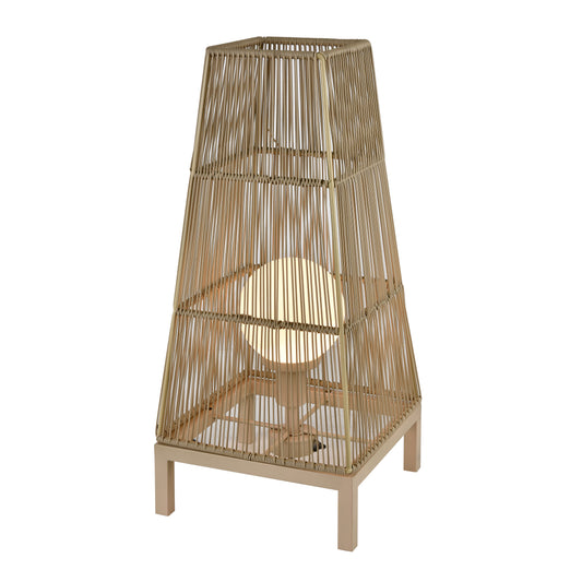 Corsica 30'' High 1-Light Outdoor Floor Lamp - Beige