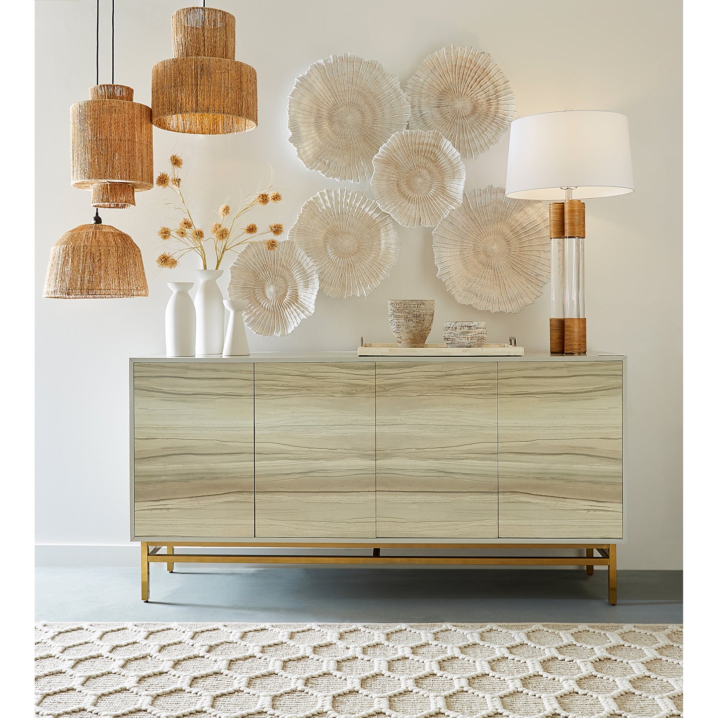 Reaver 16'' Wide 1-Light Pendant - Natural